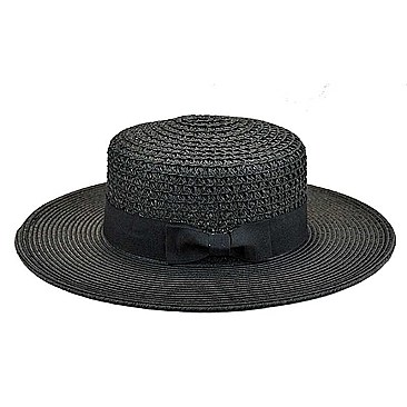 DESIGNER CHIC WOVEN FEDORA