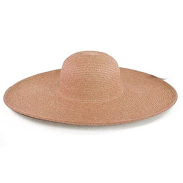 SIMPLE BIG BRIM STRAW WOVEN HAT