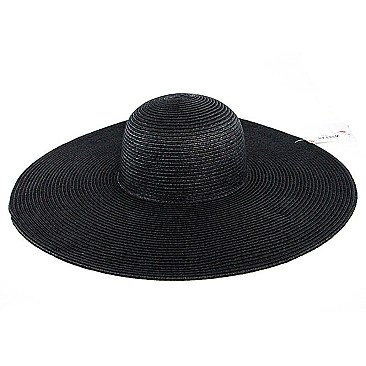 SIMPLE BIG BRIM STRAW WOVEN HAT