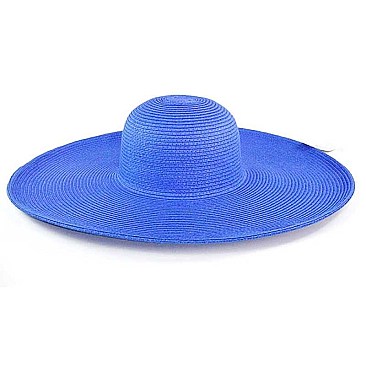SIMPLE BIG BRIM STRAW WOVEN HAT
