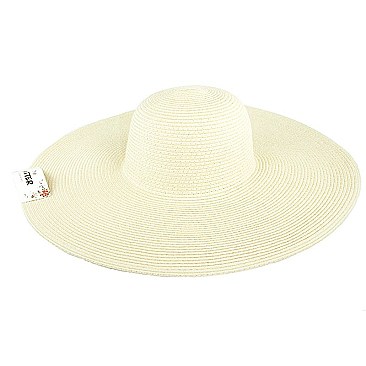 SIMPLE BIG BRIM STRAW WOVEN HAT