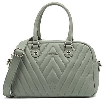 Designer David Jones Chevron Satchel