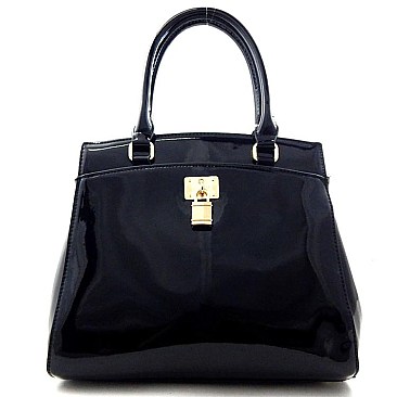 Padlock Patent Hot Colors Satchel