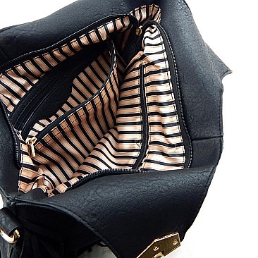 All Over Fringed Quality Hobo Bag