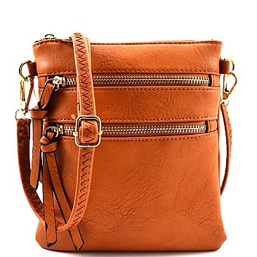 Multi Pocket Cross Body Messenger