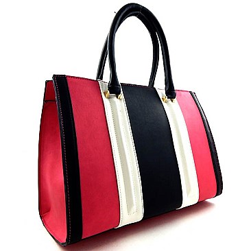 Color Block Classic Quality Satchel Bag