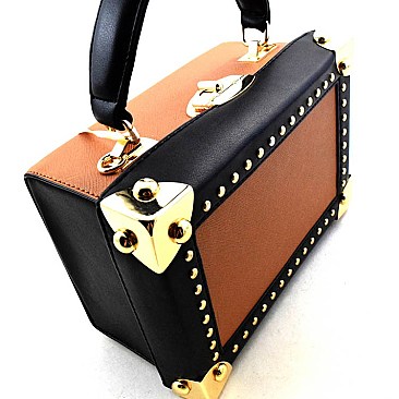 Studded Classic Box Satchel