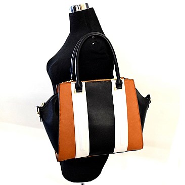 Color Block Hot Wing Satchel