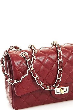 Satchel with Linked Chain