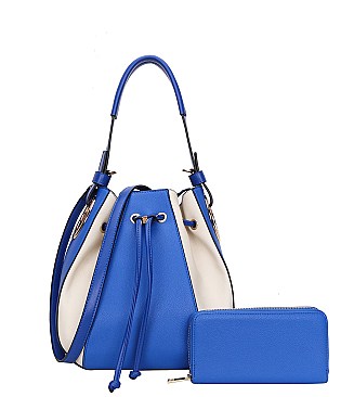 2 in 1 Drawing Hobo Bag With Wallet