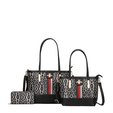 WHOLESALE LEOPRAD HANDBAGS SET