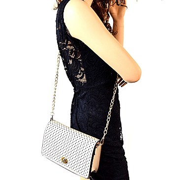 87190-LP Laser-Cut Detail Crossbody