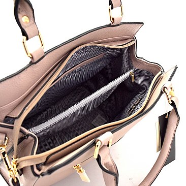 87520A-LP Flip-Lock Accent 2-Way Structured Satchel