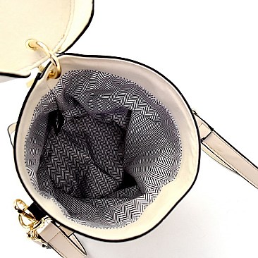 Trendy Woven Barrel-Shaped Shoulder Bag MH-87543