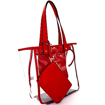 Clear 2 in 1 Shopper Tote MH-87686