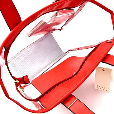 Clear 2 in 1 Shopper Tote MH-87686