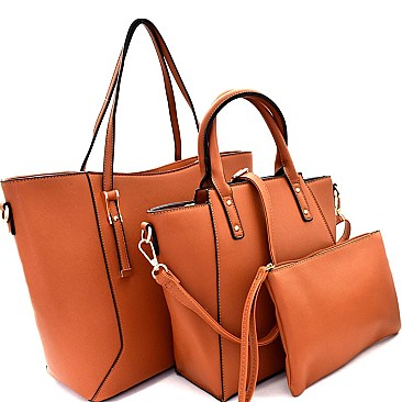 Hardware Accent Classy 3 in 1 Tote SET MH-87747