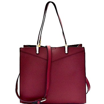 Multi-Compartment Structured 2-Way Tote MH-87838
