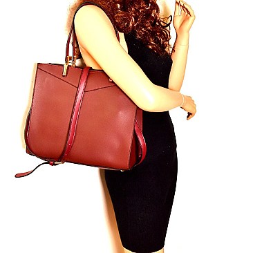 Multi-Compartment Structured 2-Way Tote MH-87838