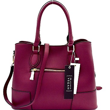 Bamboo Turn-Lock Structured 2-Way Satchel MH-87873