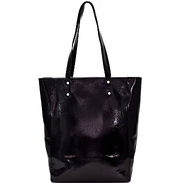 Classy Patent Tall Tote MH-87899