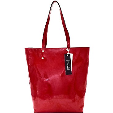 Classy Patent Tall Tote MH-87899