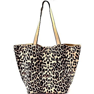 Leopard Print Reversible 2 in 1 Tote MH-87908