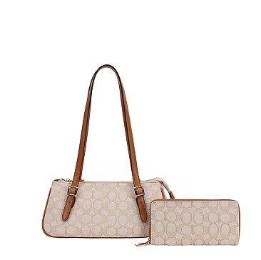 2-in-1 Oval Monogram Satchel / Shoulder Bag wholesale
