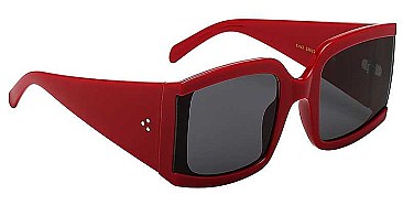 PACK OF 12 SQUARE FRAME ACCENTED THICK SUNGLASSES