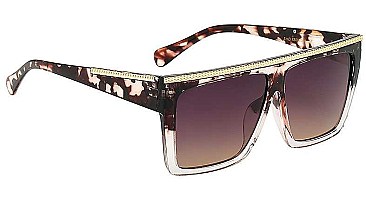 PACK OF 12 ACCENTED SQUARE POLYMER SUNGLASSES