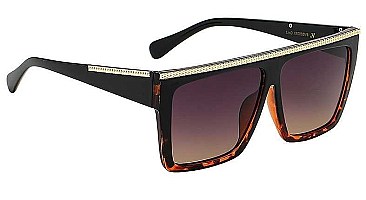 PACK OF 12 ACCENTED SQUARE POLYMER SUNGLASSES