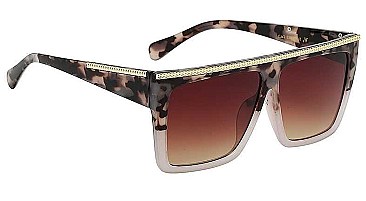 PACK OF 12 ACCENTED SQUARE POLYMER SUNGLASSES