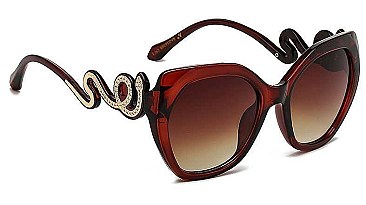 PACK OF 12 TEMPLE ANGULAR POLYMER FRAME SUNGLASSES
