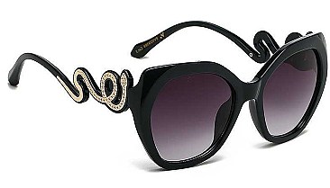 PACK OF 12 TEMPLE ANGULAR POLYMER FRAME SUNGLASSES