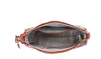 2-IN-1 Oval Cherry Print Satchel Wallet Set