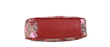 2-IN-1 Oval Cherry Print Satchel Wallet Set