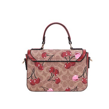 Cherry Flap Satchel Set -2-in-1