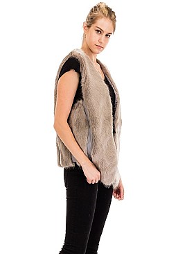 Fashionable Soft Fur Vest FM-WSF194