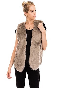 Fashionable Soft Fur Vest FM-WSF194