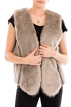 Fashionable Soft Fur Vest FM-WSF194