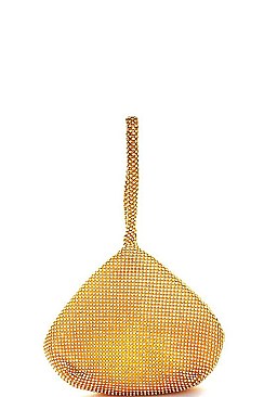 POSH FASHION RHINESTONE TRIANGLE PURSE JY9139-3N