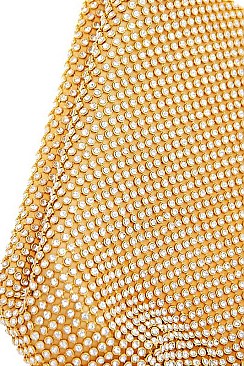 POSH FASHION RHINESTONE TRIANGLE PURSE JY9139-3N
