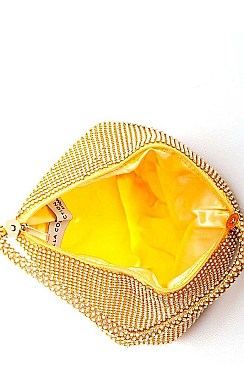 POSH FASHION RHINESTONE TRIANGLE PURSE JY9139-3N