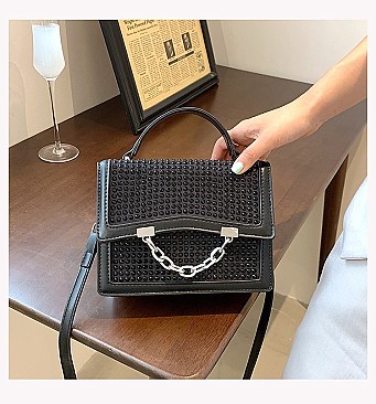 DESIGNER RHINESTONE STACHEL BAG