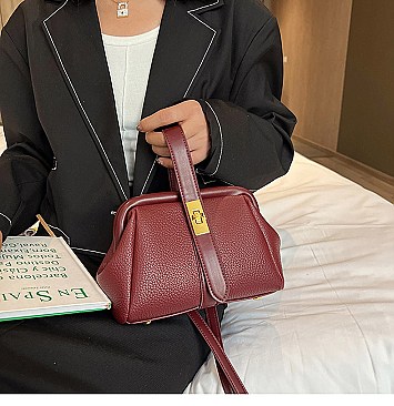 Tassel Handle Boston Doctor Shape Satchel