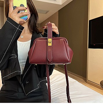 Tassel Handle Boston Doctor Shape Satchel