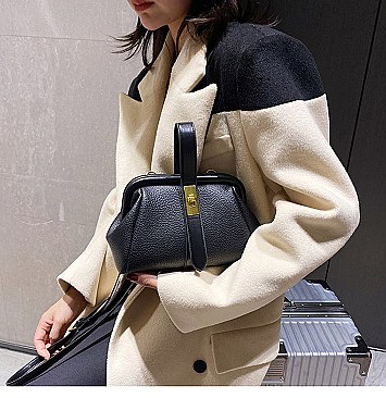 Tassel Handle Boston Doctor Shape Satchel