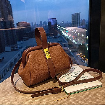 Tassel Handle Boston Doctor Shape Satchel