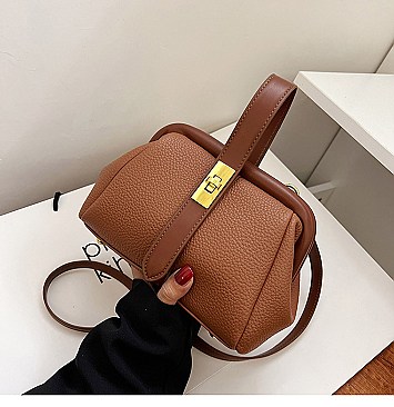 Tassel Handle Boston Doctor Shape Satchel