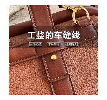Tassel Handle Boston Doctor Shape Satchel